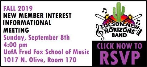 Tucson New Horizons Band New Member Info Meeting RSVP